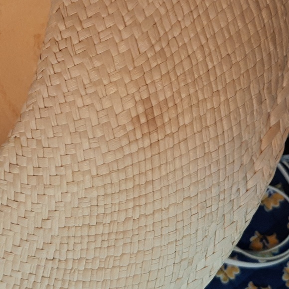 Mexican Resort straw brimmed hat 22" NEW - Picture 5 of 7